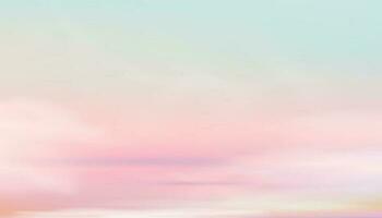 Sunset Sky background.Sunrise with soft Pink and Green with blur pastel colour gradient cloud on sea beach in Evening,Vertical Nature of Romantic Sky Sunlight for Spring,Summer Mobile Phone Wallpaper vector