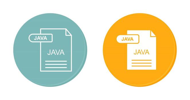 icono de vector de java