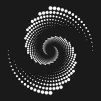 Halftone circular frame logo set. Circle dots isolated on the white background. - Vector. vector
