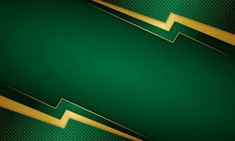 Luxurious green combine with golden lines. - Vector. vector