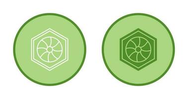 Unique Hexagonal Diaphram Vector Icon