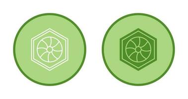 Unique Hexagonal Diaphram Vector Icon