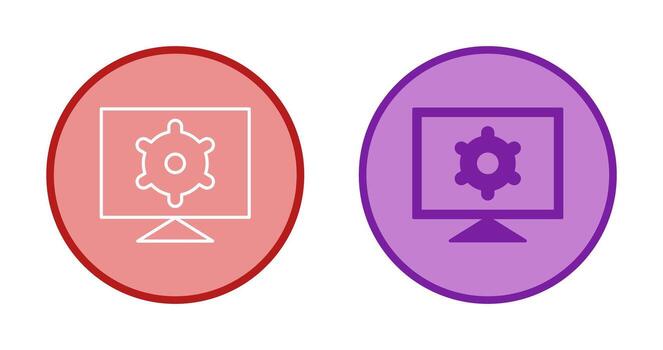 Computer Settings Vector Icon