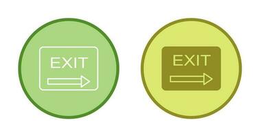 Unique Exit Vector Icon