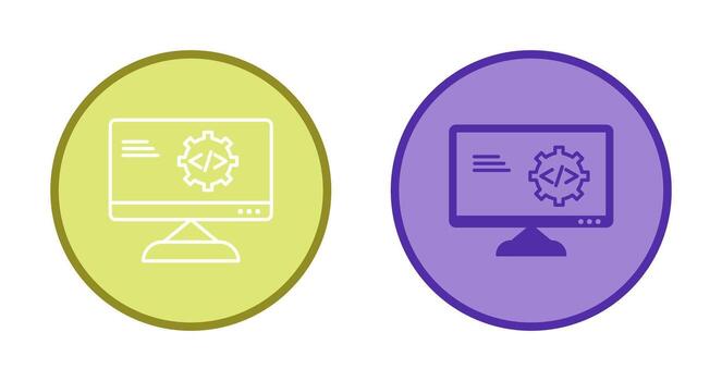 Unique Code Optimization Vector Icon