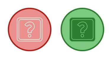 Unique Question Mark Vector Icon
