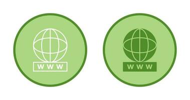 Unique World Wide Web Vector Icon