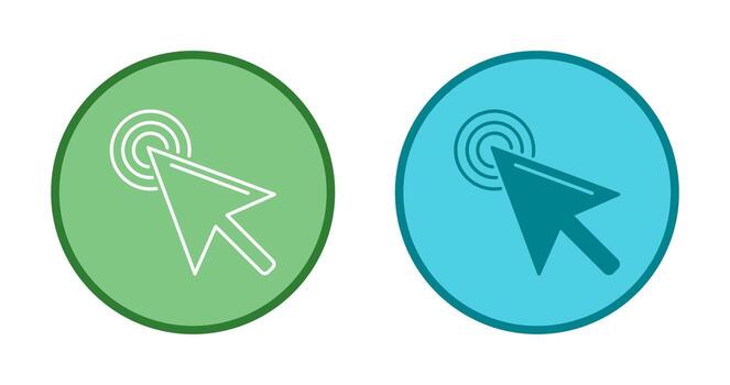 Unique Click Vector Icon