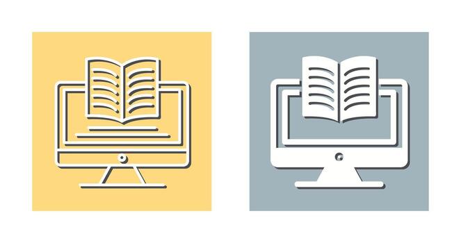 Digital Learning Vector Icon