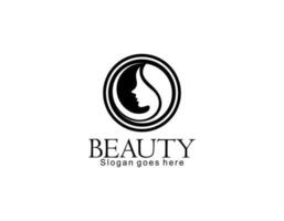 belleza logo modelo diseño vector