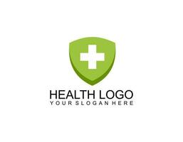 Health minimal and cool logo brand icon symbol and visual identity for health companies vector