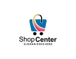 Modern gradient e commerce-logo-collection vector