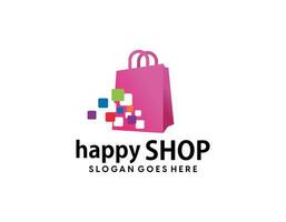 Shopping cart logo and shopping bags logo vector , graphic design. Vector Logo Illustration Design Template