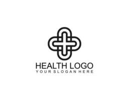 creativo médico cuidado de la salud logo diseño vector