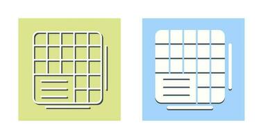 Table Data Vector Icon