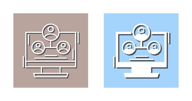 icono de vector de estructura de jerarquía