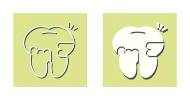 Toothache And Plaque Vector Icon