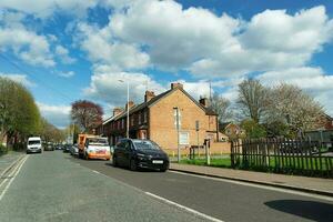 Most Beautiful Image of Luton City of England UK. The Roads and House is Looking Great in Sunshine. Image Was Captured on April 25th, 2023 photo