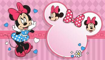 Cute Female Mouse Background vector