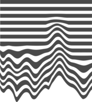 tekniskt fel cyberpunk geometrisk form. abstrakt grafisk design element. trogen smält droppar. flytande fyrkant. png