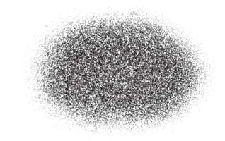 spray måla cirkel färga med ljud textur effekt. kornig prickad svart stänk. grunge bläck stippel fläck. png