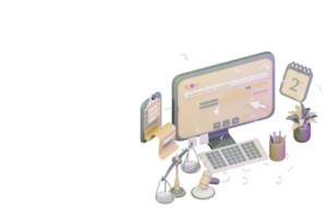 3d flujo de trabajo concepto de ley profesional abogado png