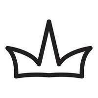 Simple crown vector icon design. Flat icon.