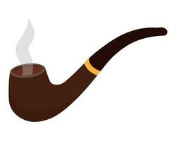 Smoking pipe icon. Vector illustration.