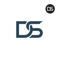 Letter DS Monogram Logo Design vector