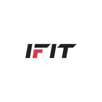 Letter IFIT Logotype Logo Design Vector