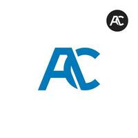 Letter AC Monogram Logo Design vector