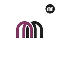 letra mm monograma logo diseño vector