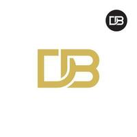 Letter DB Monogram Logo Design vector