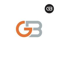 Letter GB Monogram Logo Design vector