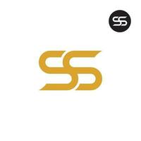 Letter SS Monogram Logo Design vector