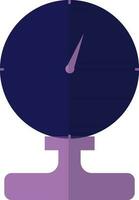 Purple pressure sensor in flat style. vector