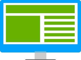 3d open colorful computer on white background. vector
