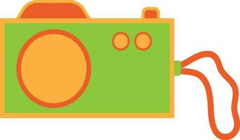 Isolated stylish camera in flat style. vector