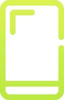 Illustration of mirror in green and white color. vector