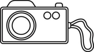 Isolated stylish camera in flat style. vector