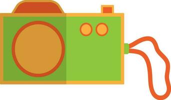 Isolated stylish camera in flat style. vector