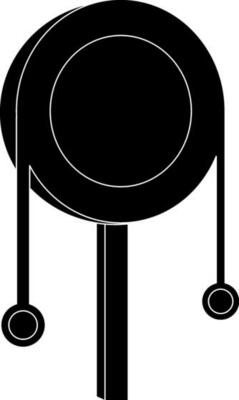 Glyph style of adornmen icon for new year concept.