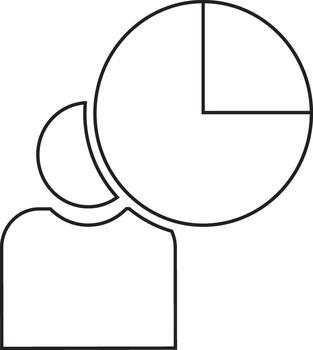 personaje de sin rostro hombre con tarta cuadro. vector