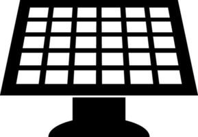 Solar panel in top and front view. vector