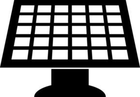 Solar panel in top and front view. vector