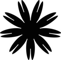 Flat style icon of Beautiful Flower. vector