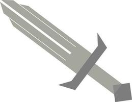 Sword in gray and white color. vector