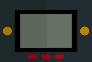 Graphic tablet in flat style. vector