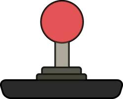 Joystick in black and pink color. vector