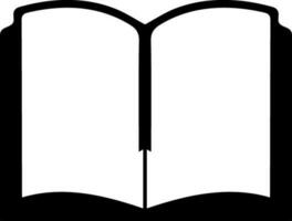 Flat illustration of an open book. vector